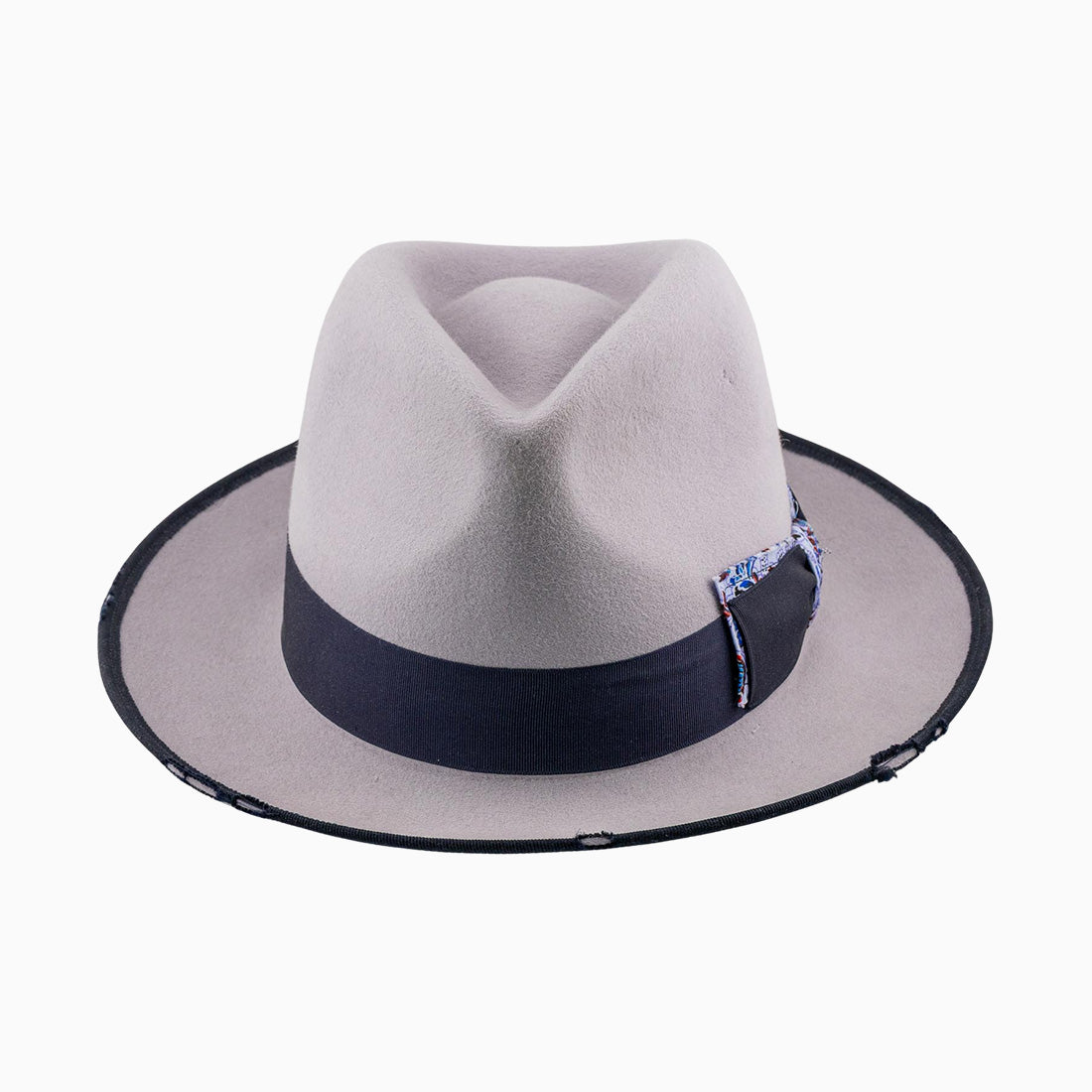 Fedora Hut Light Grey aus Hasenhaar | UNIKAT | handgefertigt by JULIEN SCHAEDEL | MAMMA BAVARIA KOLLEKTIV