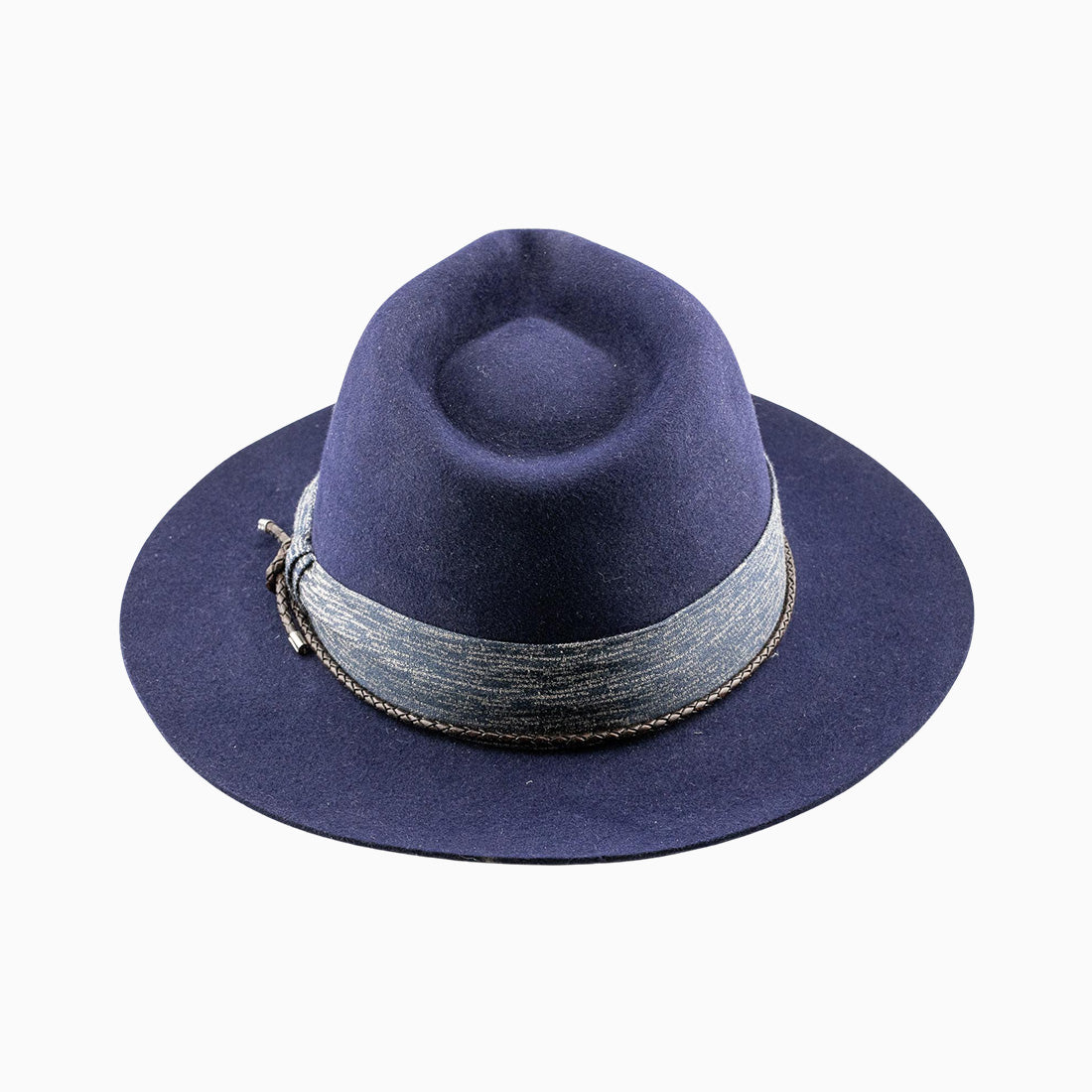 Fedora Hut Navy aus Hasenhaar |UNIKAT | handgefertigt by JULIEN SCHAEDEL | MAMMA BAVARIA KOLLEKTIV