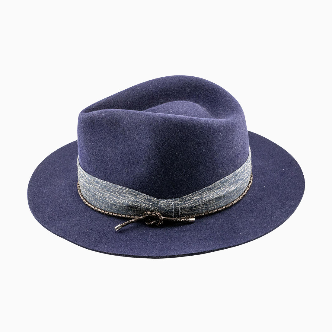 Fedora Hut Navy aus Hasenhaar |UNIKAT | handgefertigt by JULIEN SCHAEDEL | MAMMA BAVARIA KOLLEKTIV