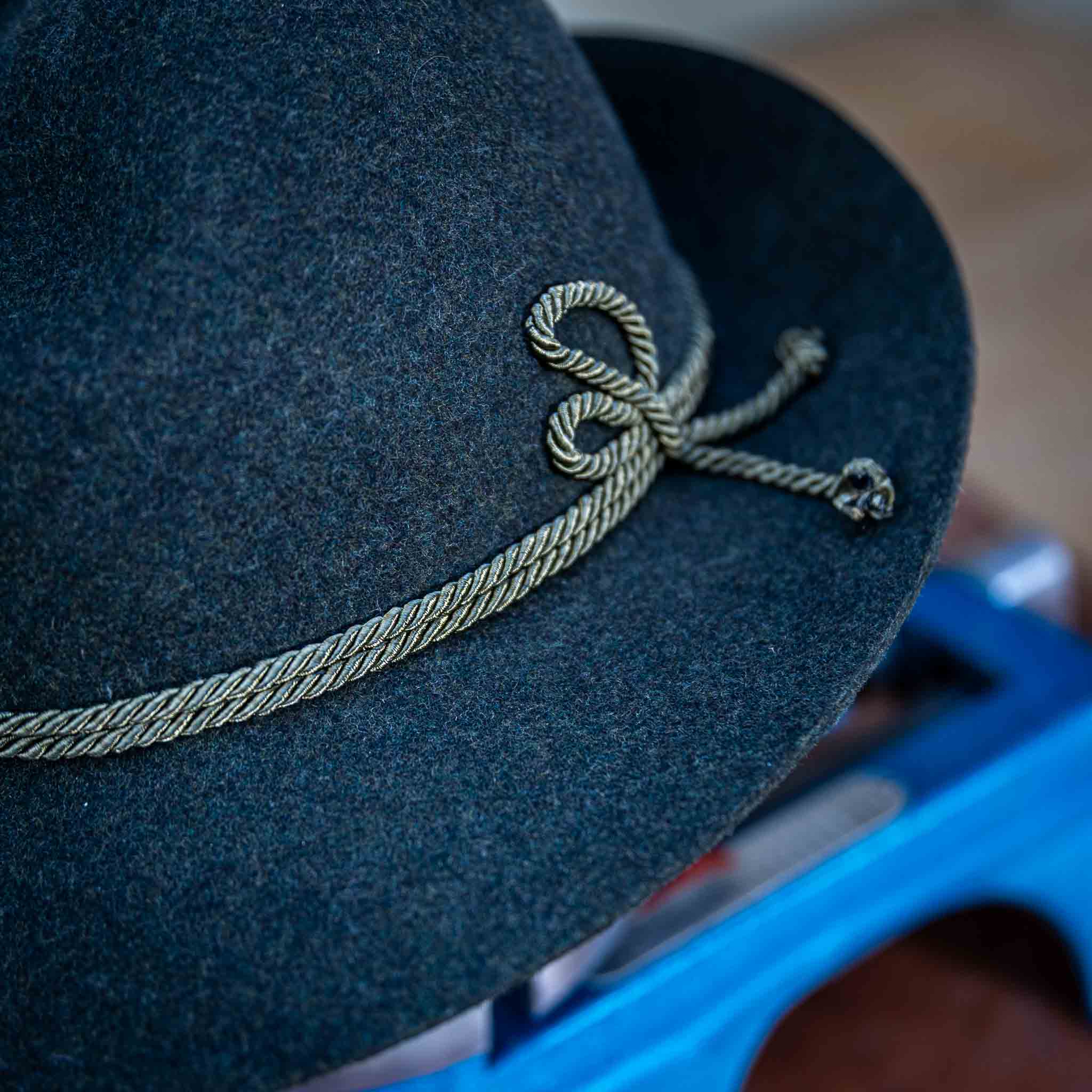 Dreher 6er Hut graurün aus Wollfilz | handgefertigt by JULIEN SCHAEDEL | MAMMA BAVARIA KOLLEKTIV