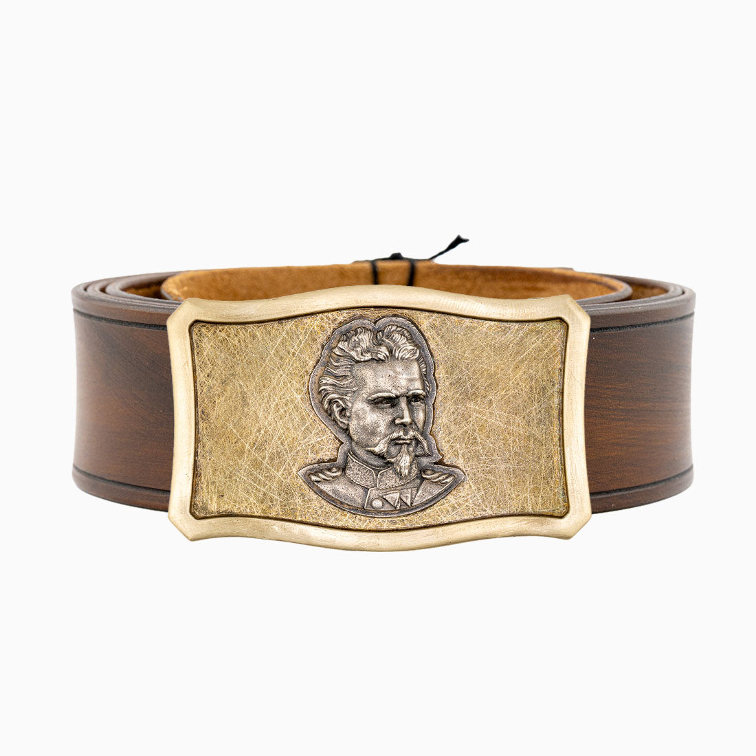 Ledergürtel Signum Monarch | Stufenlos verstellbar | Messingschließe
