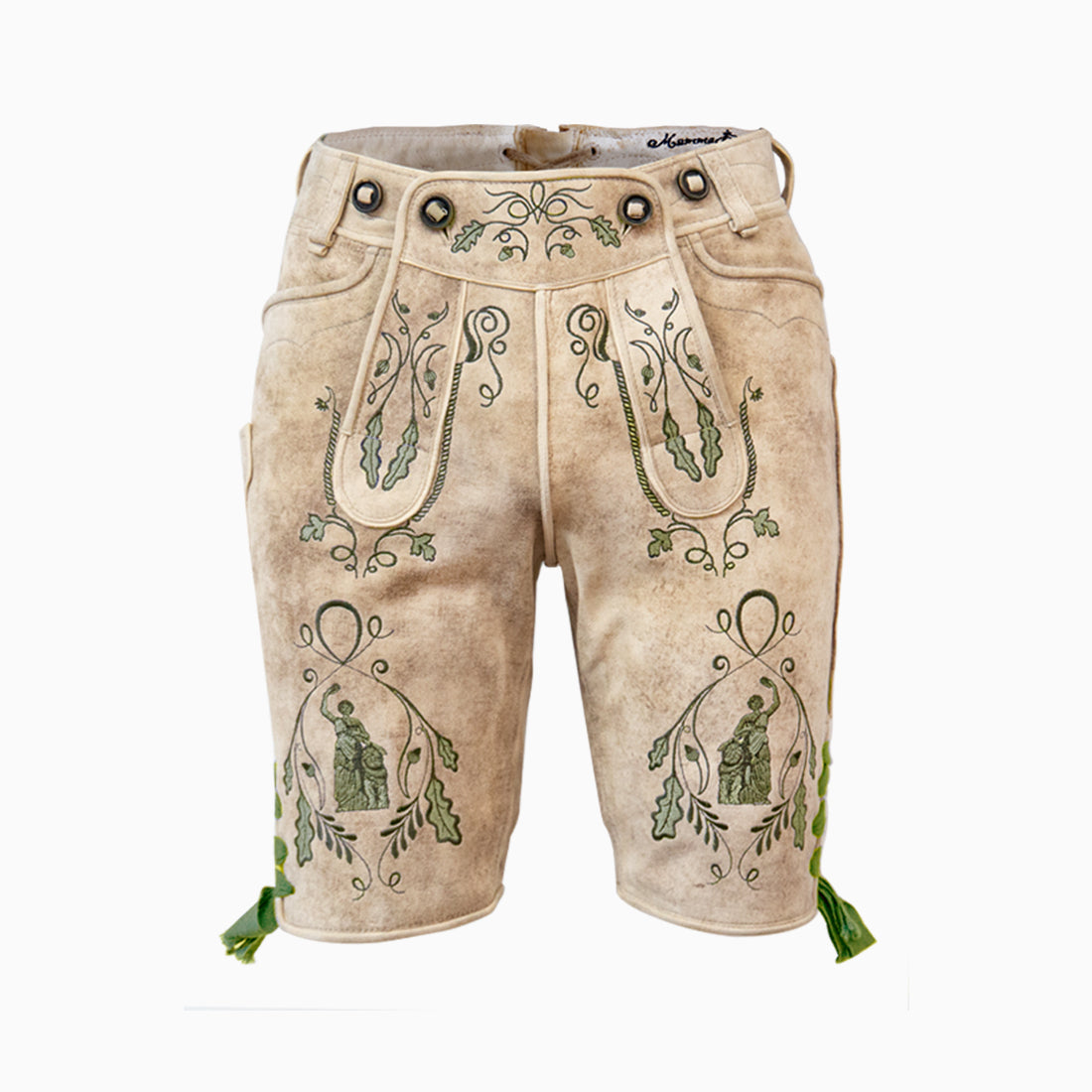 Lederhose "Uropa’s Liebling" Bavaria hell/olive