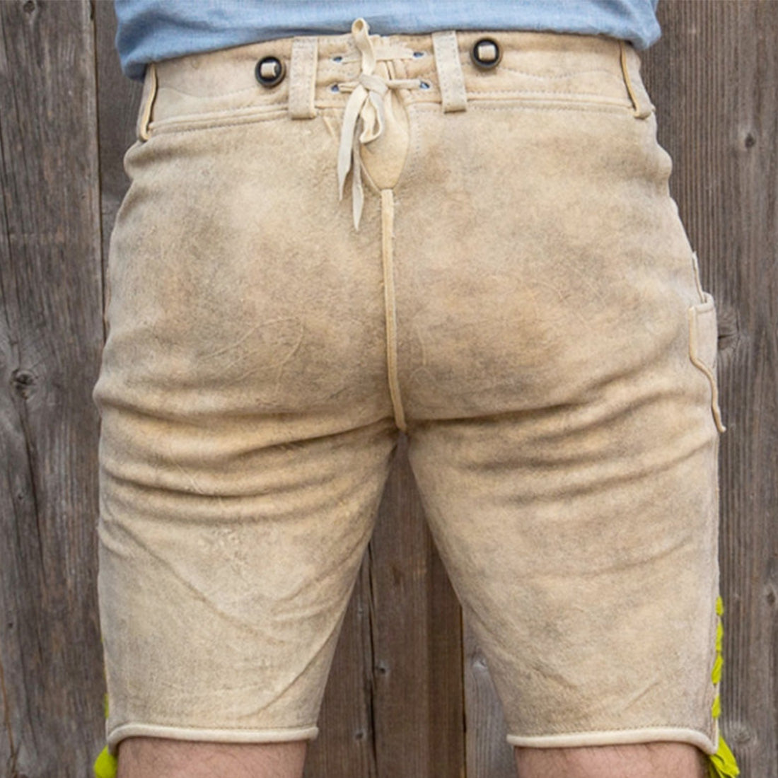 Lederhose "Uropa’s Liebling" Bavaria hell/olive