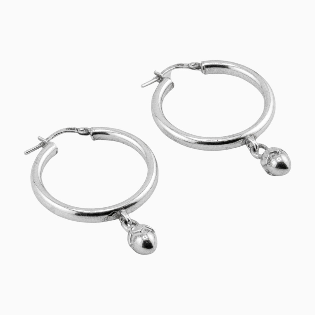 Creolen „Haselnuss“ – 925 Sterlingsilber poliert