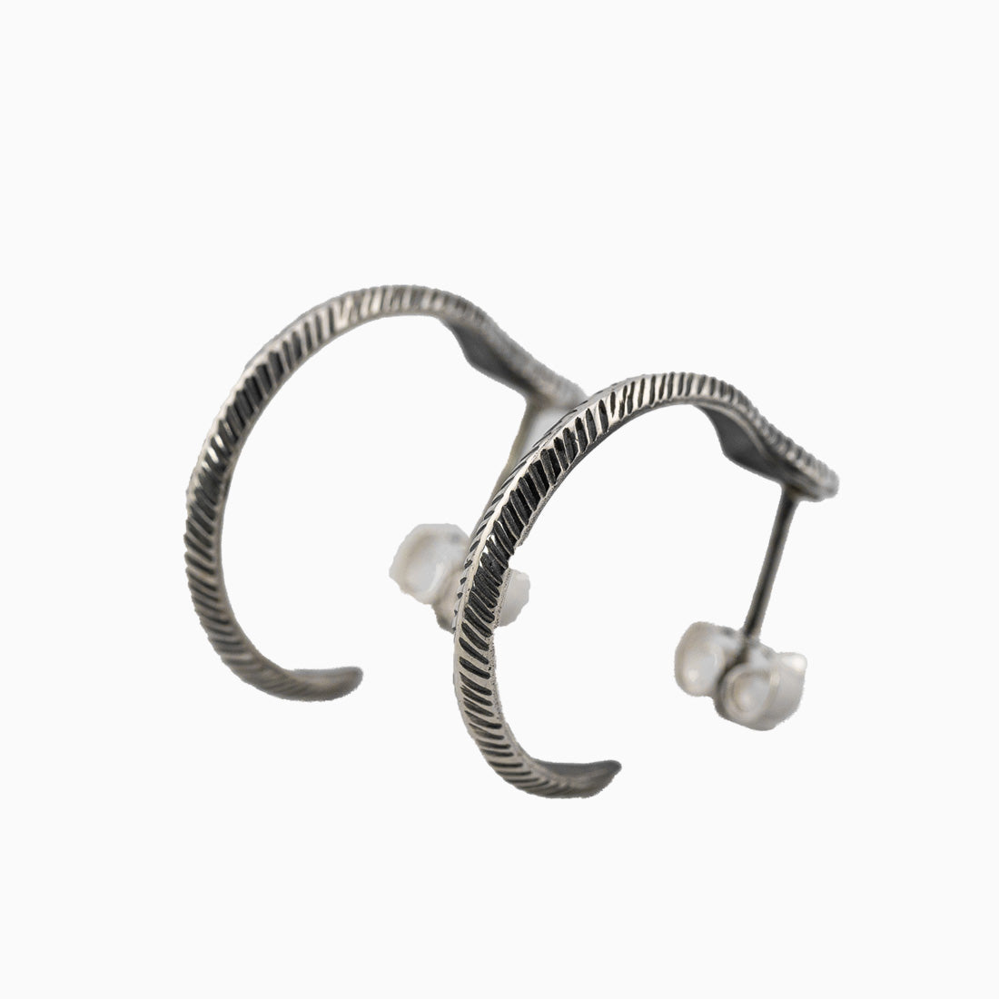 Creolen „Schlange“ – 925 Sterlingsilber geschwärzt