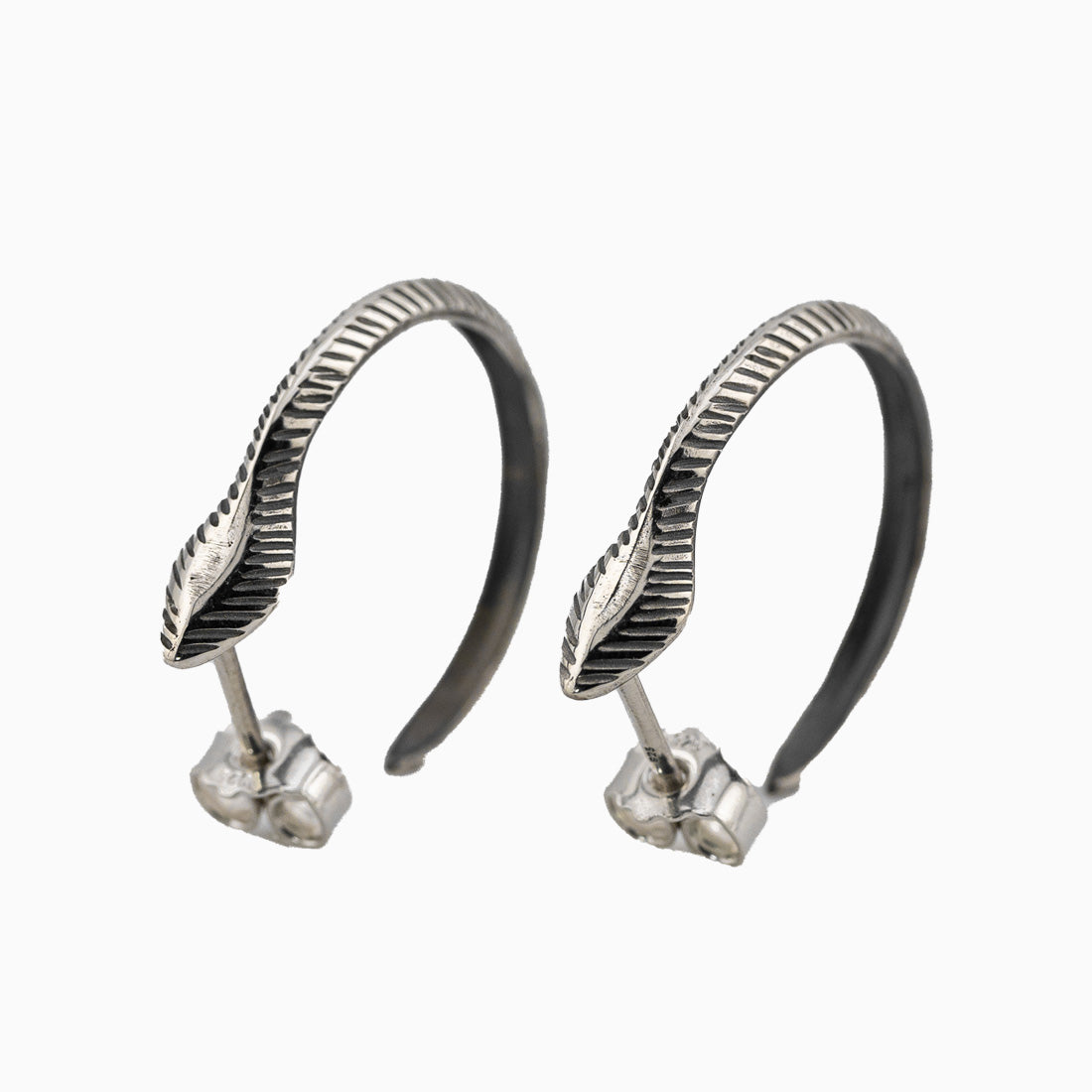 Creolen „Schlange“ – 925 Sterlingsilber geschwärzt