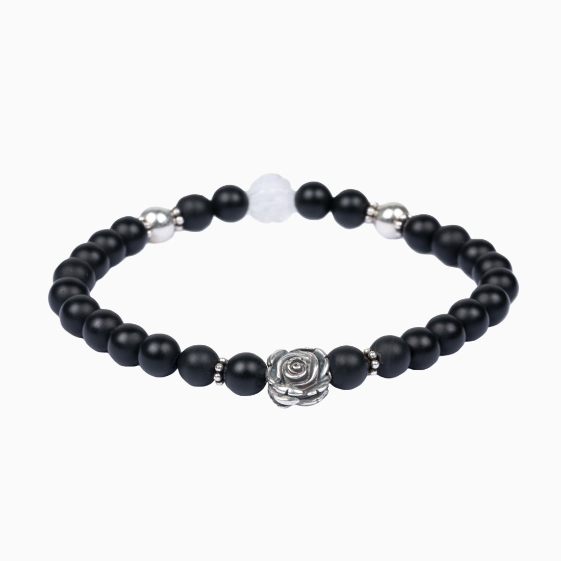 Rosen-Armband "Onyx matt"