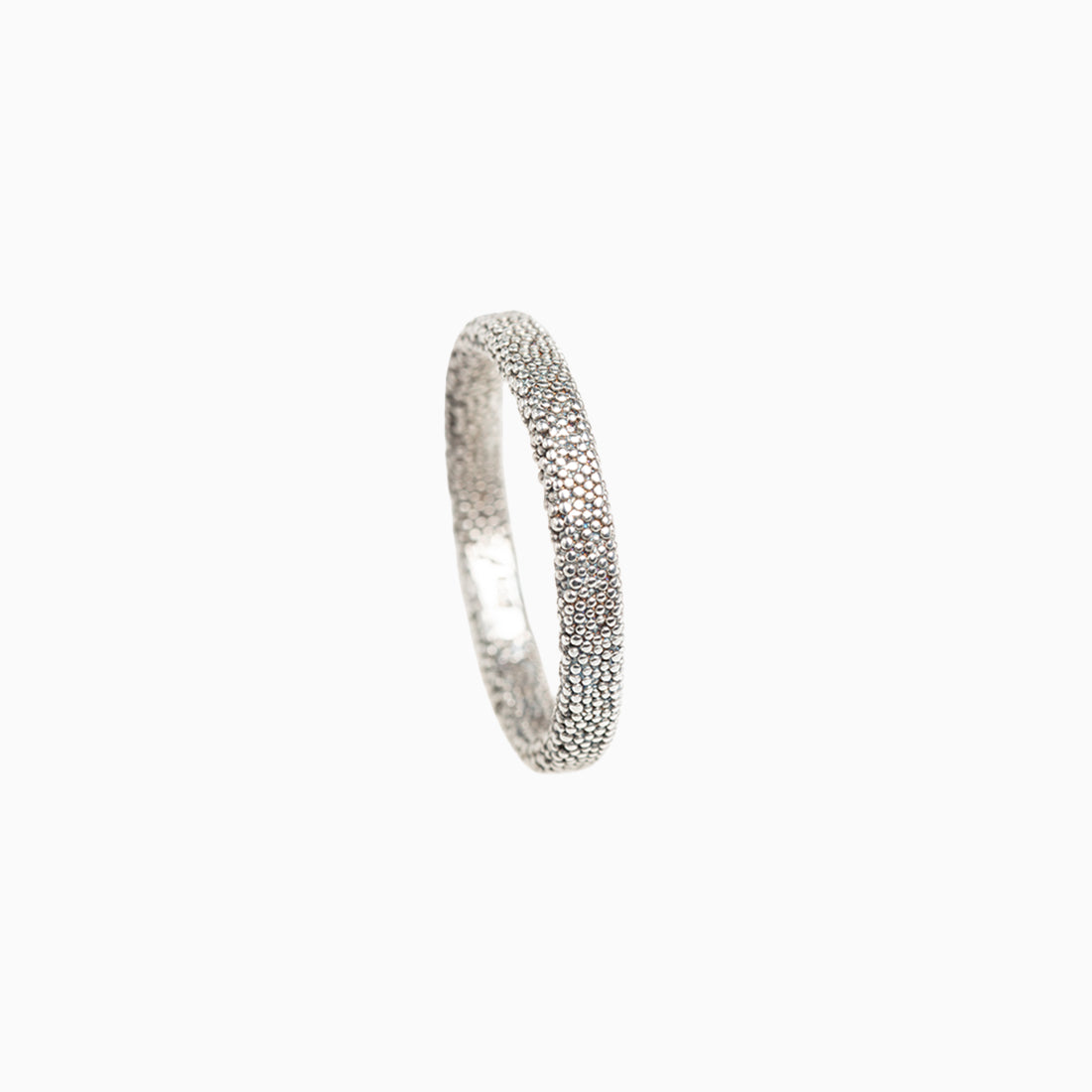Ring aus Sterlingsilber in "Sinter-Optik"