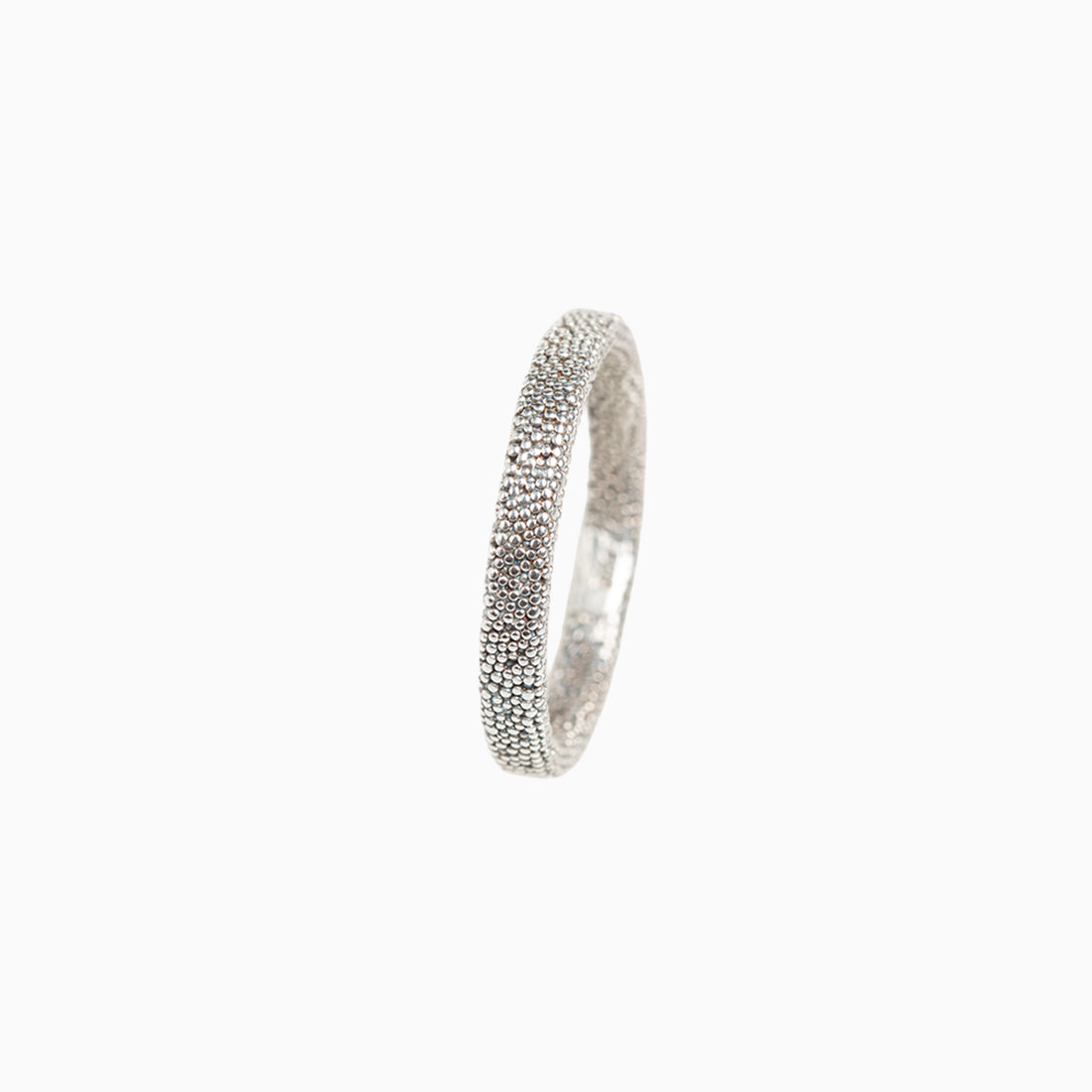 Ring aus Sterlingsilber in "Sinter-Optik"