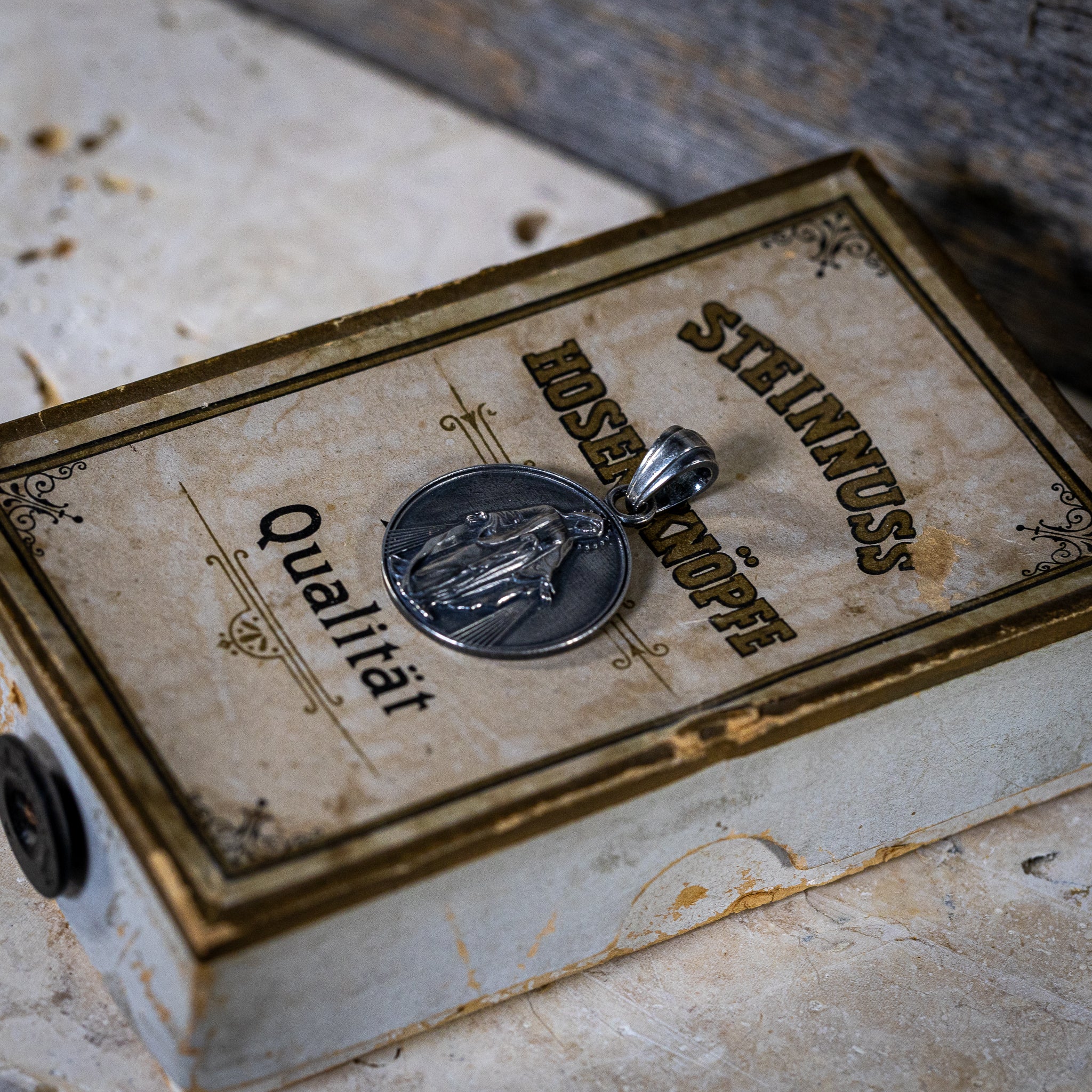 Ketten-Anhänger "Heilige Maria" aus 925er Sterlingsilber