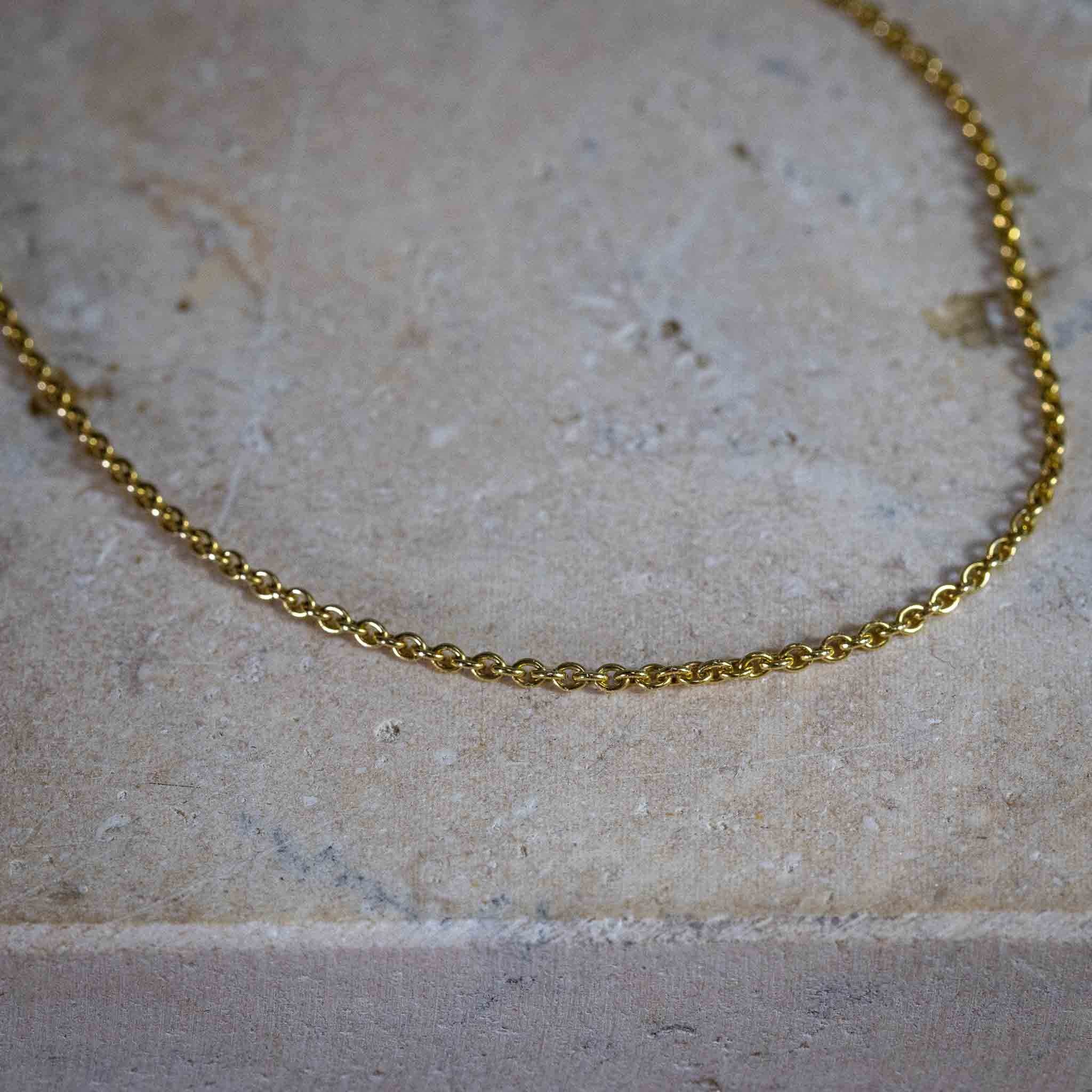 Ankerkette | 750 Gelbgold | 1,5 mm | 45 cm