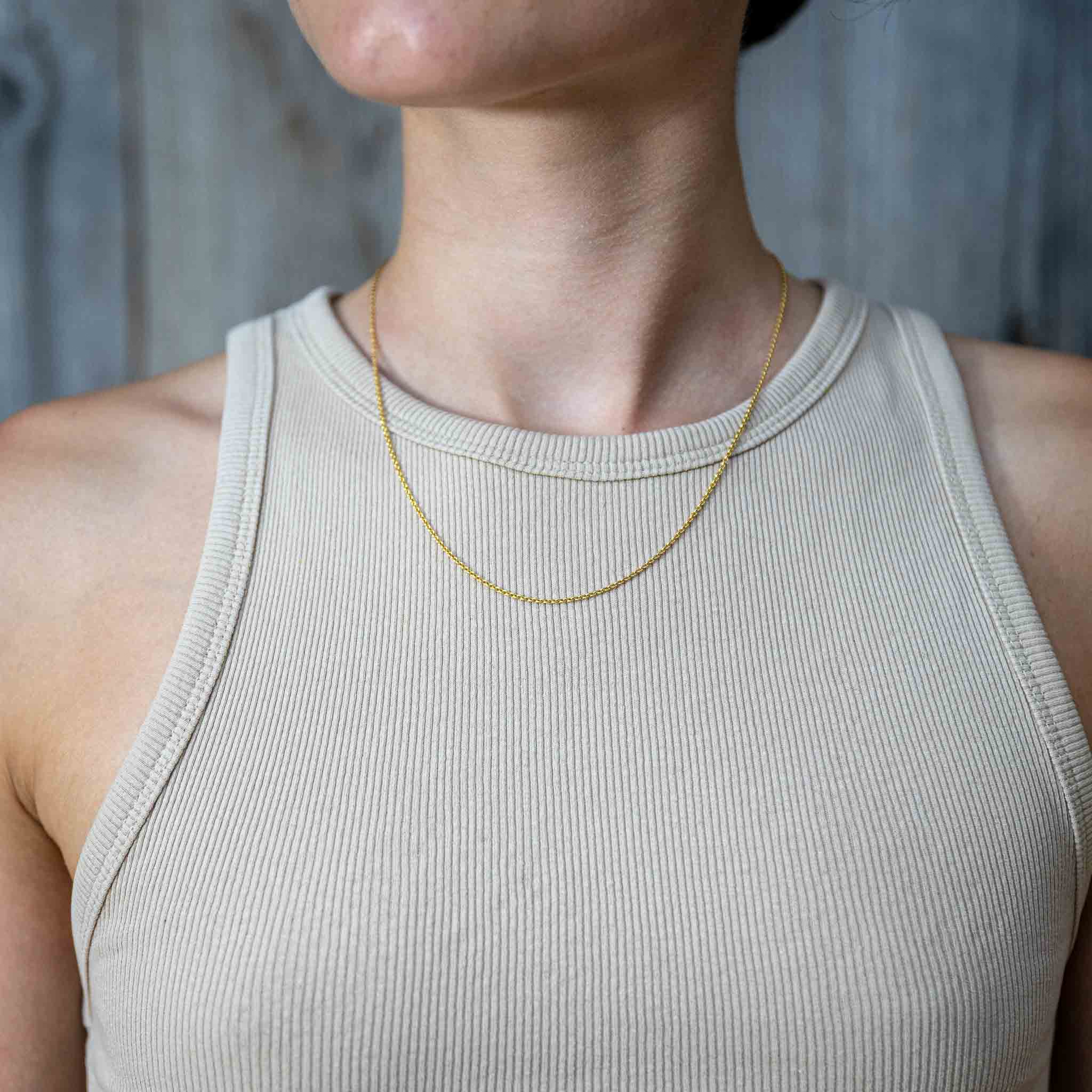 Ankerkette | 750 Gelbgold | 1,5 mm | 45 cm