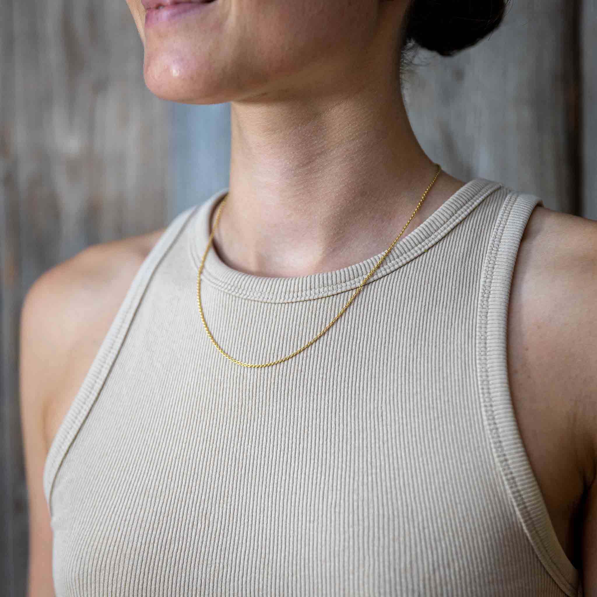 Ankerkette | 750 Gelbgold | 1,5 mm | 45 cm