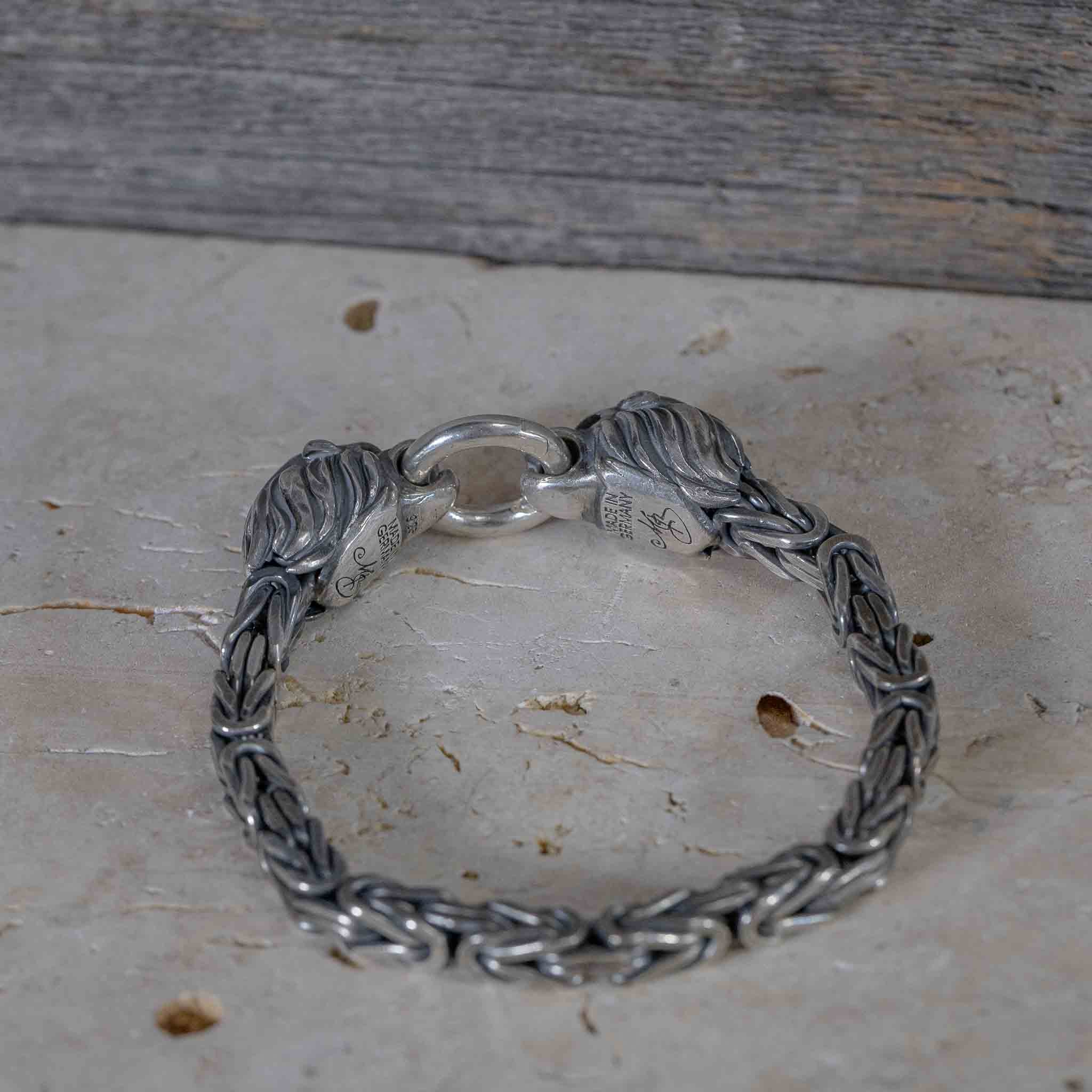 Hoamat-Armband Chiemgaulöwe | Königskette | 925 Sterlingsilber