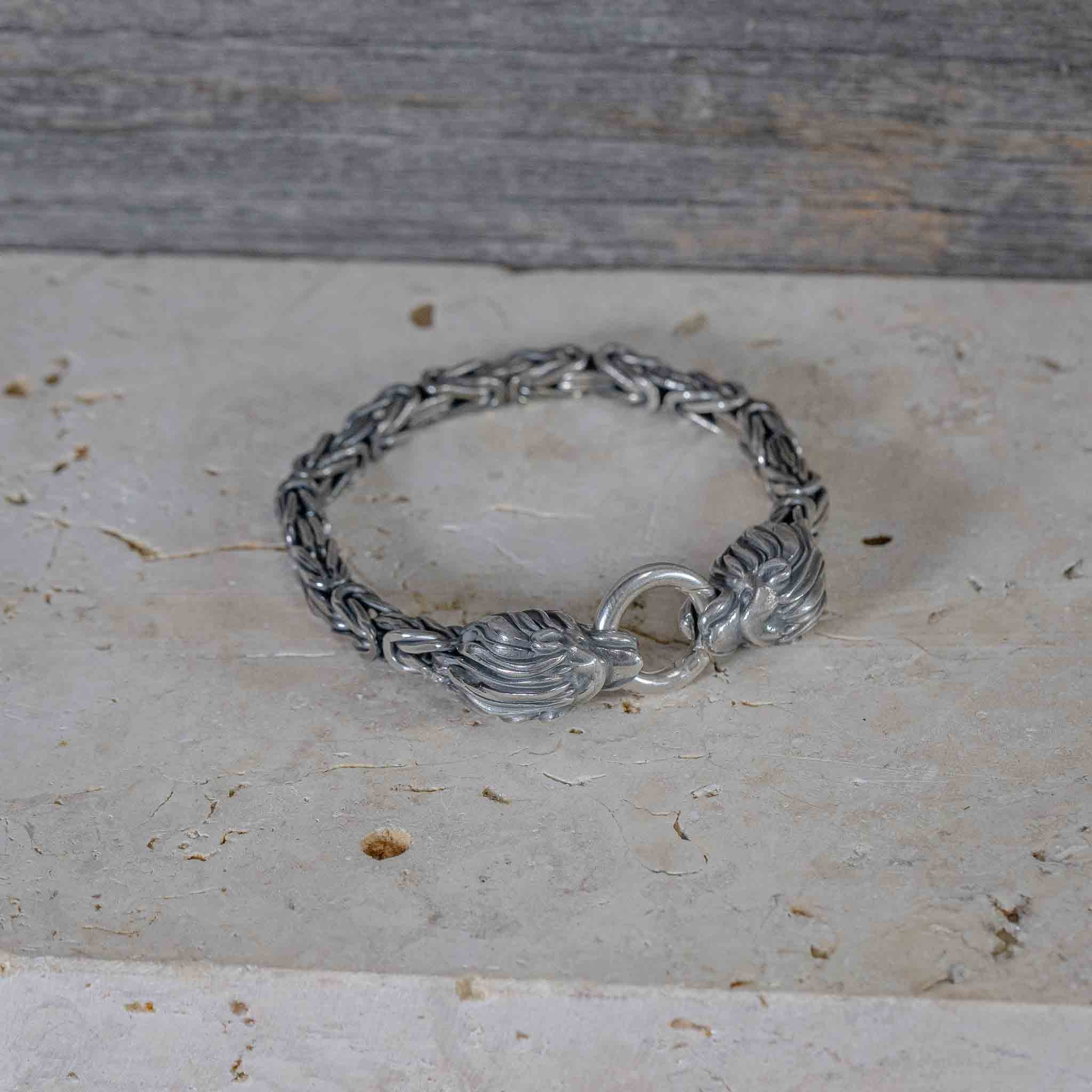 Hoamat-Armband Chiemgaulöwe | Königskette | 925 Sterlingsilber