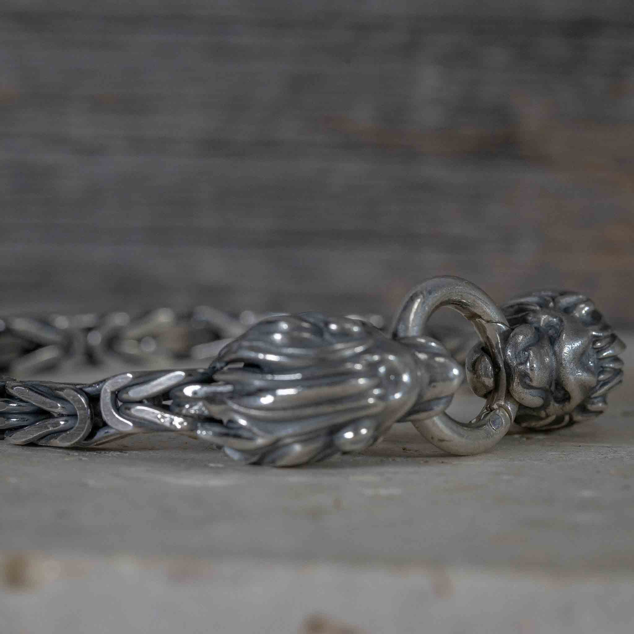 Hoamat-Armband Chiemgaulöwe | Königskette | 925 Sterlingsilber