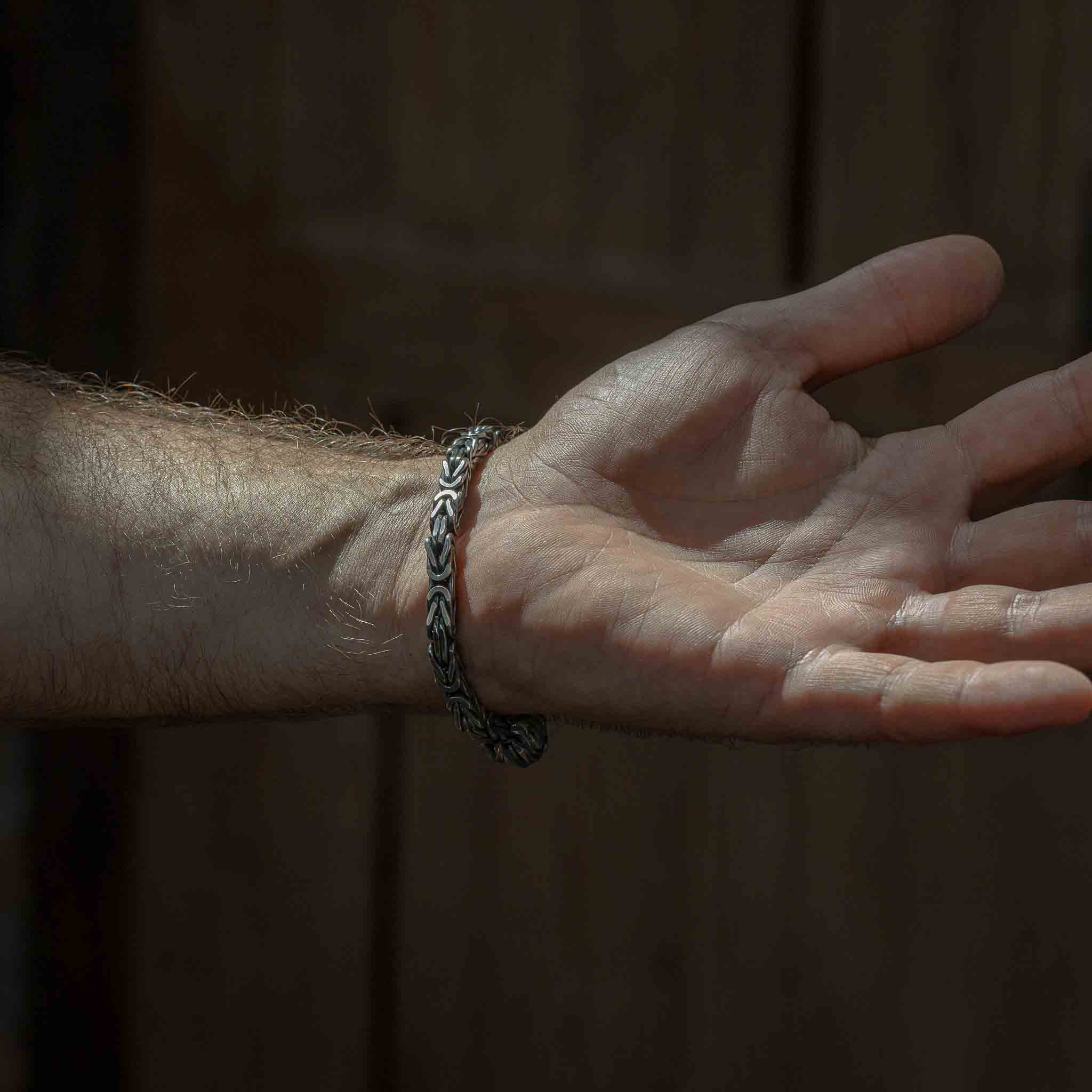 Hoamat-Armband Chiemgaulöwe | Königskette | 925 Sterlingsilber