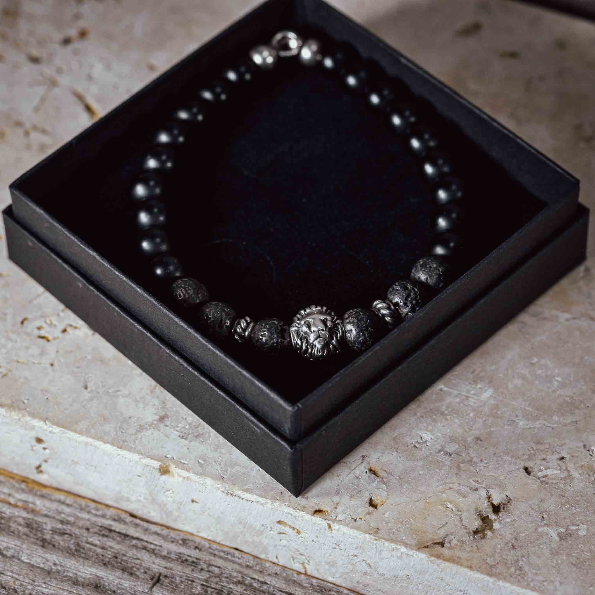 Hoamat-Armband "Chiemgaulöwe" mit Karabiner-Verschluss