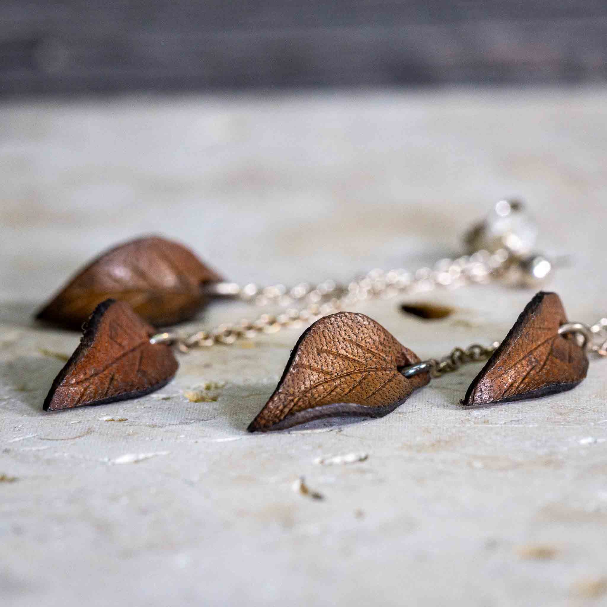 Ohrhänger “Lederblatt”